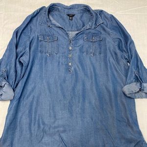 intro. women’s Jean 3/4 sleeve tunic (size 3x)